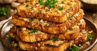 طرز تهیه تست فرانسوی سیر و پارمسان؛ صبحانه‌ای متفاوت و ترد